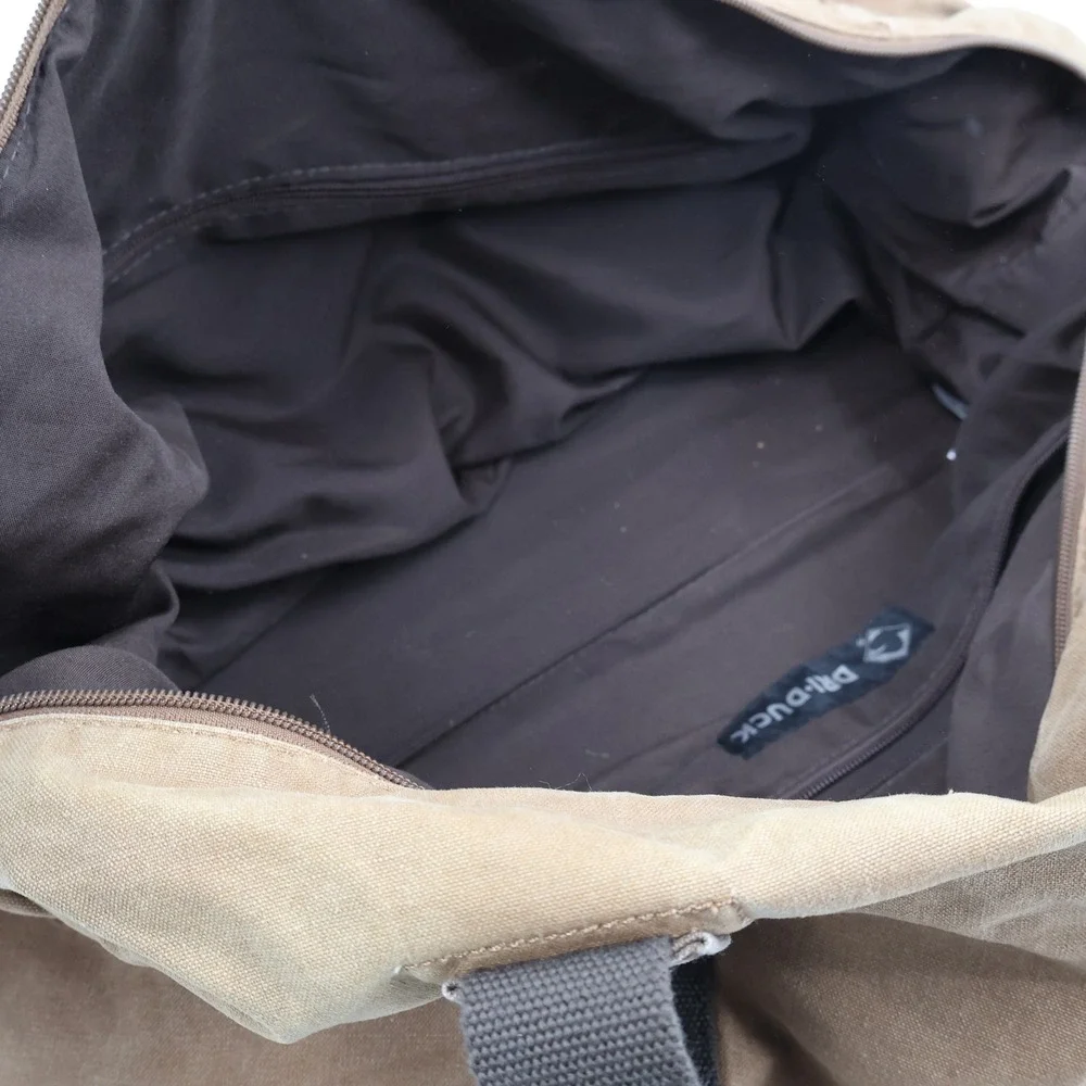 Dri Duck Duffel Bag Unisex Large Brown Canvas Vintage UPS Logo Travel Carryall